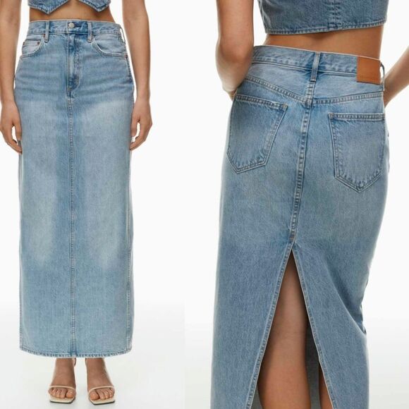 Denim Forum Light Blue Maxi Skirt - Picture 6 of 7